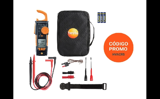 Producto Set Premium pinza vatimétrica testo 770-3 - Con accesorios prácticos para facilitar la medición